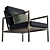 Sleekly Stylish Nusa Lounge Chair 3D model small image 3