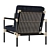 Sleekly Stylish Nusa Lounge Chair 3D model small image 4