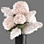 White Blossom Bouquet in Cyclades Vase 3D model small image 3