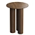 Sleek Oak Hommage Side Table 3D model small image 1