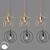 Gold Star Chandelier: Ø 32 cm 3D model small image 1