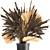 Reed Elegance: Decorative Dry Flower Bouquet 3D model small image 3