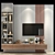 Modern TV Wall Set 248 3D model small image 1