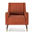 Elegant Wilde Armchair 3D model small image 2