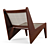 Elegant Kangaroo Lounge Chair 3D model small image 3