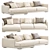 Luxurious Bristol Sofa by Poliform 3D model small image 1