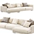 Luxurious Bristol Sofa by Poliform 3D model small image 2