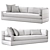 Luxury Teak Left-Arm Sofa | Marbella Collection 3D model small image 4