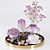 Elegant Decorative Tray Set 3D model small image 1