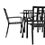 Modern 7-Piece Long Dining Set 3D model small image 7