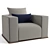 Fendi Casa Memoire Lite Armchair 3D model small image 5