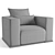 Fendi Casa Memoire Lite Armchair 3D model small image 6