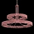 Glamorous Clover 16-Light Chandelier 3D model small image 2