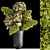 Green Spring Bouquet in Black Vase 3D model small image 1