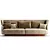 Luxury Lancaster Sofa by Bentley 3D model small image 3