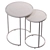 Modern Round Nesting End Tables 3D model small image 5