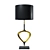 Elegant Crete Copper Table Lamp 3D model small image 1