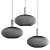 Elegant Brass Ceiling Lamp 3D model small image 2