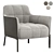 Modern RIBOT Armchair: Sleek Design 3D model small image 1