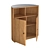 Silvia Oak and Rattan Bar Cabinet 3D model small image 2