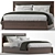 Modern Queen Panel Bed by EQ3 3D model small image 1