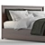 Modern Queen Panel Bed by EQ3 3D model small image 3