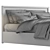 Modern Queen Panel Bed by EQ3 3D model small image 4