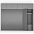 Modern 360cm Wardrobe: Sleek Design! 3D model small image 1