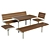 NIFO Outdoor Furniture Set 3D model small image 2