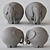  Majestic Elephant Sculpture 3D model small image 2