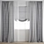 Polygonal Curtain Model - High Quality 3D model small image 1