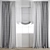 Polygonal Curtain Model - High Quality 3D model small image 6