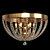 Elegant Roxy 6-Light Ceiling Fixture 3D model small image 1