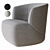Elegant Comfort: Rolf Benz Armchair 3D model small image 1