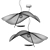 Elegant Lederam Manta S1 Pendant 3D model small image 2