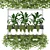 Metal Box Hanging Plant Set 3D model small image 2