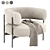 Elegant CINI Armchair - HC28 Cosmo 3D model small image 1