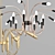 Modern Art Deco LED Pendant Light 3D model small image 3