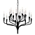 Aiden: Stunning Large Chandelier 3D model small image 1