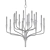 Aiden: Stunning Large Chandelier 3D model small image 2