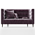 Elvie RD ArianeSke Velvet Sofa 3D model small image 2