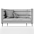 Elvie RD ArianeSke Velvet Sofa 3D model small image 4