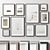 Versatile Collection of 10 Picture Frames 3D model small image 2
