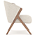 Zara Home Bouclé Armchair: Luxurious Upholstered Elegance 3D model small image 8