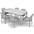 Stylish Poliform Furniture Set 3D model small image 5