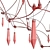 Glamor LED Chandelier: Elegant Illumination 3D model small image 5