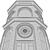 Timeless Tower - Elegant Clock 3D model small image 5
