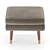 Wilde Y Velvet Pouf: Sleek, Cozy & Chic 3D model small image 2