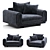 Underline Loveseat - Unparalleled Elegance 3D model small image 4