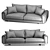 Underline Nativ 4-Seat Sofa 3D model small image 3